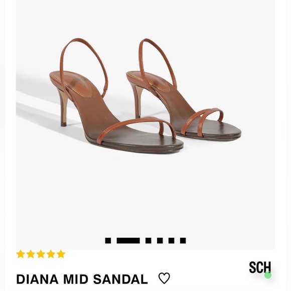 SCHUTZ Brown Diana Mid Sandal Heels - Picture 1 of 8